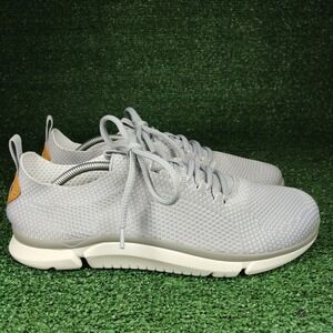 Clarks Sneakers Mens 11 Grey Triken Active Low Top Knit Trigenic Walking Shoes